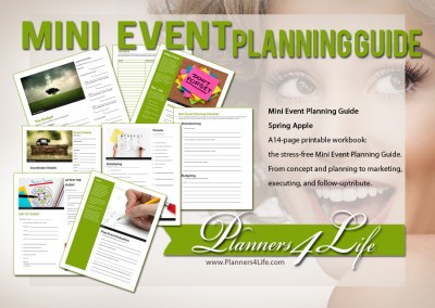 Mini Event Planner - Spring Apple